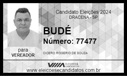 Candidato BUDÉ 2024 - DRACENA - Eleições