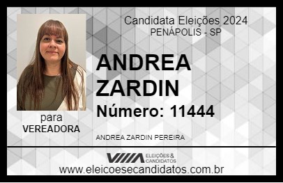 Candidato ANDREA ZARDIN 2024 - PENÁPOLIS - Eleições