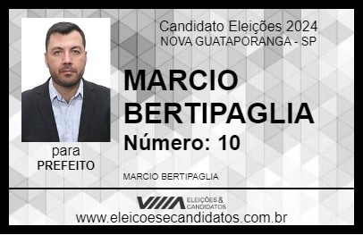 Candidato MARCIO BERTIPAGLIA 2024 - NOVA GUATAPORANGA - Eleições