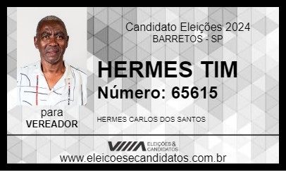 Candidato HERMES TIM 2024 - BARRETOS - Eleições