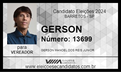 Candidato GERSON 2024 - BARRETOS - Eleições