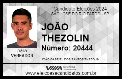 Candidato JOÃO THEZOLIN 2024 - SÃO JOSÉ DO RIO PARDO - Eleições