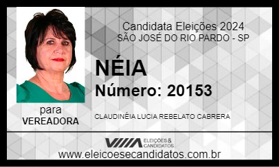 Candidato NÉIA 2024 - SÃO JOSÉ DO RIO PARDO - Eleições