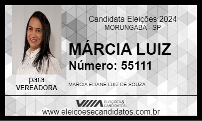 Candidato MÁRCIA LUIZ 2024 - MORUNGABA - Eleições