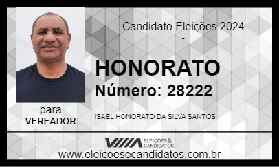 Candidato HONORATO 2024 - PRAIA GRANDE - Eleições