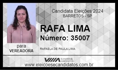 Candidato RAFA LIMA 2024 - BARRETOS - Eleições