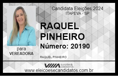 Candidato RAQUEL PINHEIRO 2024 - ITAPEVA - Eleições