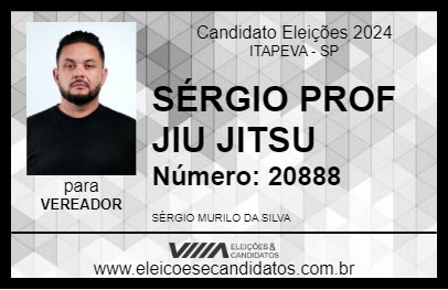 Candidato SÉRGIO PROF JIU JITSU 2024 - ITAPEVA - Eleições