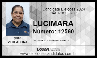 Candidato LUCIMARA 2024 - SÃO ROQUE - Eleições