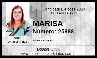 Candidato MARISA 2024 - TUPI PAULISTA - Eleições