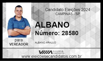 Candidato ALBANO 2024 - CAMPINAS - Eleições