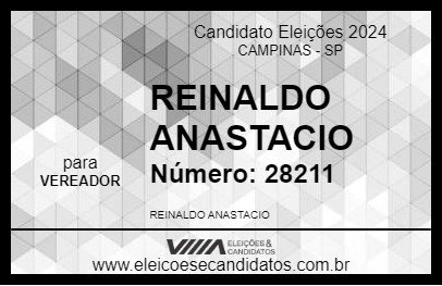 Candidato REINALDO  ANASTACIO 2024 - CAMPINAS - Eleições