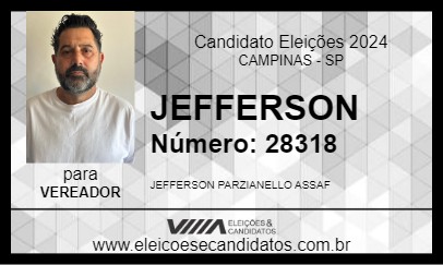 Candidato JEFFERSON 2024 - CAMPINAS - Eleições