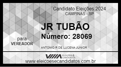 Candidato JR TUBÃO 2024 - CAMPINAS - Eleições