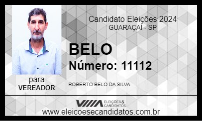 Candidato BELO 2024 - GUARAÇAÍ - Eleições