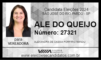 Candidato ALE DO QUEIJO 2024 - SÃO JOSÉ DO RIO PARDO - Eleições