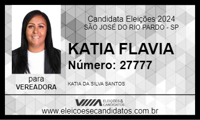 Candidato KATIA FLAVIA 2024 - SÃO JOSÉ DO RIO PARDO - Eleições