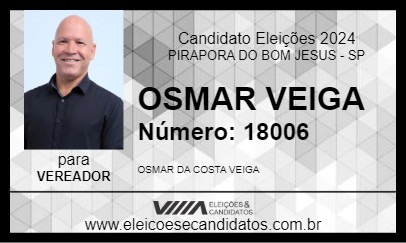 Candidato OSMAR VEIGA 2024 - PIRAPORA DO BOM JESUS - Eleições