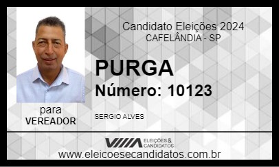 Candidato PURGA 2024 - CAFELÂNDIA - Eleições