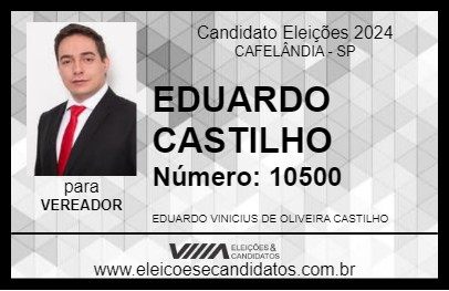 Candidato EDUARDO CASTILHO 2024 - CAFELÂNDIA - Eleições