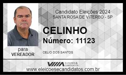 Candidato CELINHO 2024 - SANTA ROSA DE VITERBO - Eleições