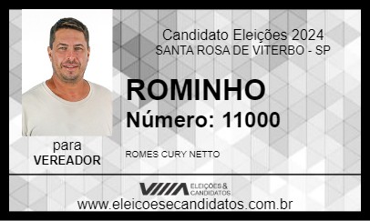 Candidato ROMINHO 2024 - SANTA ROSA DE VITERBO - Eleições