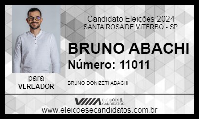 Candidato BRUNO ABACHI 2024 - SANTA ROSA DE VITERBO - Eleições