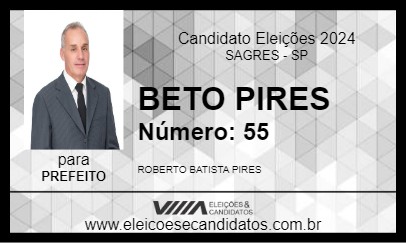 Candidato BETO PIRES 2024 - SAGRES - Eleições