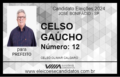 Candidato CELSO GAÚCHO 2024 - JOSÉ BONIFÁCIO - Eleições