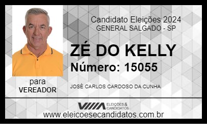 Candidato ZÉ DO KELLY 2024 - GENERAL SALGADO - Eleições