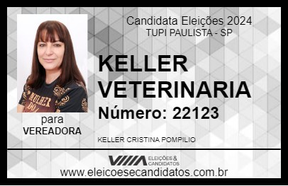 Candidato KELLER VETERINARIA 2024 - TUPI PAULISTA - Eleições