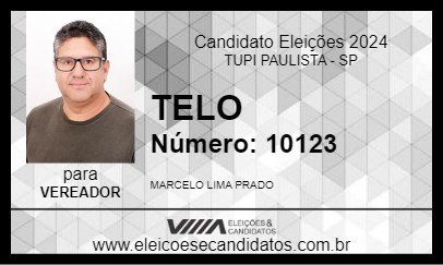 Candidato TELO 2024 - TUPI PAULISTA - Eleições