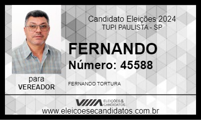 Candidato FERNANDO 2024 - TUPI PAULISTA - Eleições