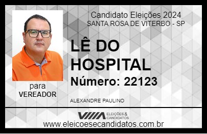 Candidato LÊ DO HOSPITAL 2024 - SANTA ROSA DE VITERBO - Eleições