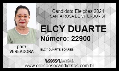 Candidato ELCY DUARTE 2024 - SANTA ROSA DE VITERBO - Eleições