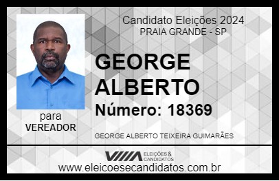 Candidato GEORGE ALBERTO 2024 - PRAIA GRANDE - Eleições