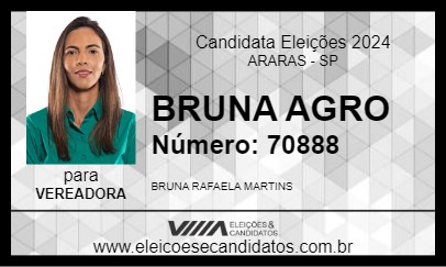 Candidato BRUNA AGRO 2024 - ARARAS - Eleições