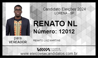 Candidato RENATO NL 2024 - LORENA - Eleições