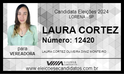 Candidato LAURA CORTEZ 2024 - LORENA - Eleições