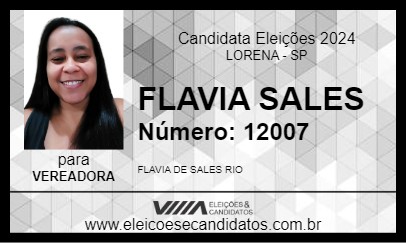 Candidato FLAVIA SALES 2024 - LORENA - Eleições