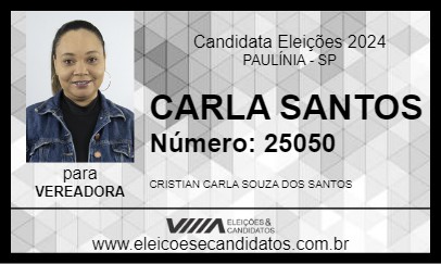 Candidato CARLA SANTOS 2024 - PAULÍNIA - Eleições