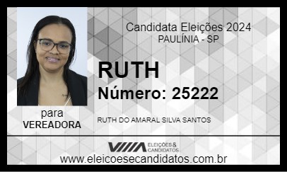 Candidato RUTH 2024 - PAULÍNIA - Eleições