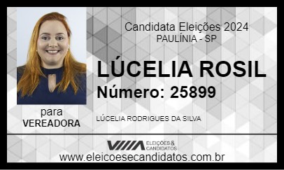 Candidato LÚCELIA ROSIL 2024 - PAULÍNIA - Eleições