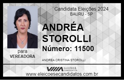 Candidato ANDRÉA STOROLLI 2024 - BAURU - Eleições