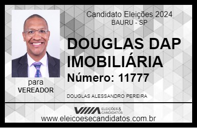 Candidato DOUGLAS DAP IMOBILIÁRIA 2024 - BAURU - Eleições