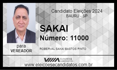 Candidato SAKAI 2024 - BAURU - Eleições