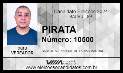 Candidato PIRATA 2024 - BAURU - Eleições