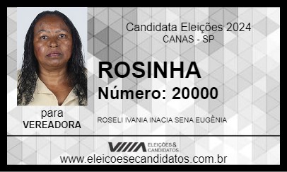 Candidato ROSINHA 2024 - CANAS - Eleições