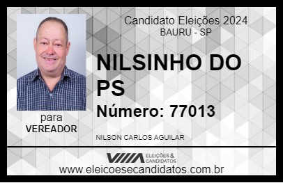 Candidato NILSINHO DO PS 2024 - BAURU - Eleições