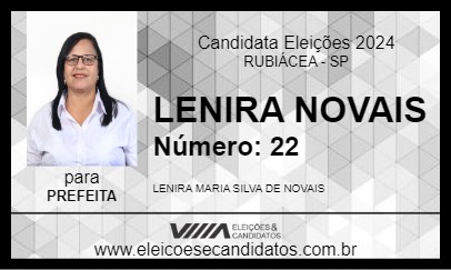 Candidato LENIRA NOVAIS 2024 - RUBIÁCEA - Eleições